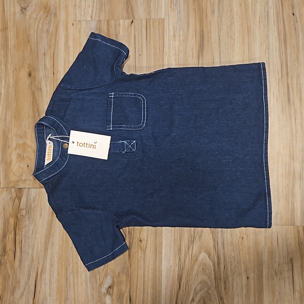 NWT denim short sleeve shirt